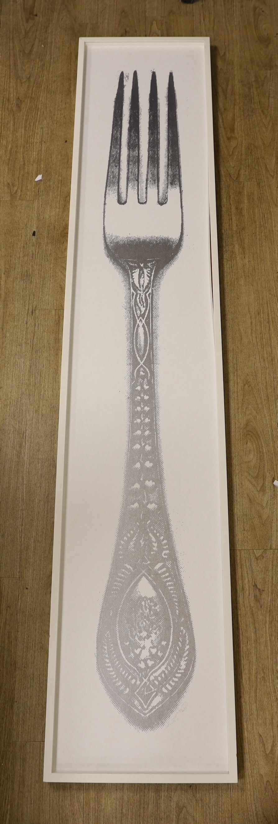 Modern British, lithograph, 'Silver Fork', signed in pencil and dated 2010, 42 x 232cm